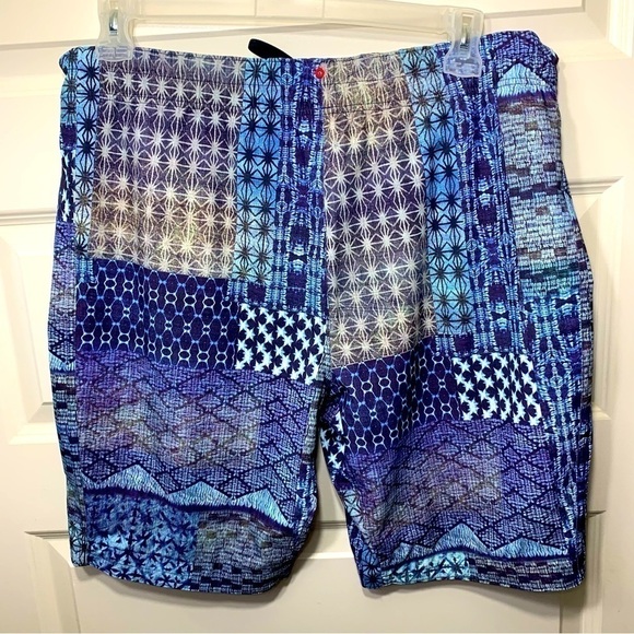 MANDUKA Blue Yoga Athletic 9' Short Lightweight Breathable Movable Coastal Sz XL - Picture 5 of 10